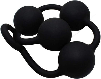 Anal Kette mit 4 Silikon Kugeln Analkugeln Anus Masturbator SM