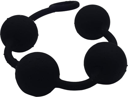 Silikon Anal Kette Analkette mit 4 Kugeln Ø 40 mm Analkugeln Anus