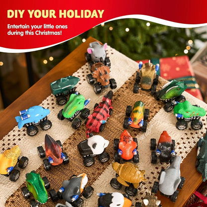 Adventskalender Kinder mit 24 Monster Truck Spielzeugen