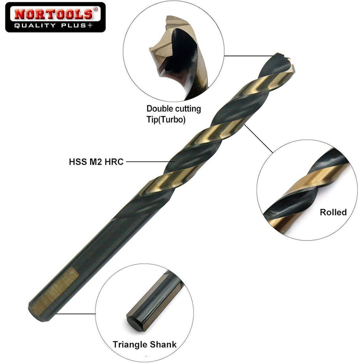 Metallbohrer Set HSS M2 25-teilig für Stahl & Blech