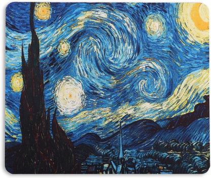 Kleines Mousepad mit Van Gogh Motiv 24 x 20 cm, abwaschbar, rutschfest