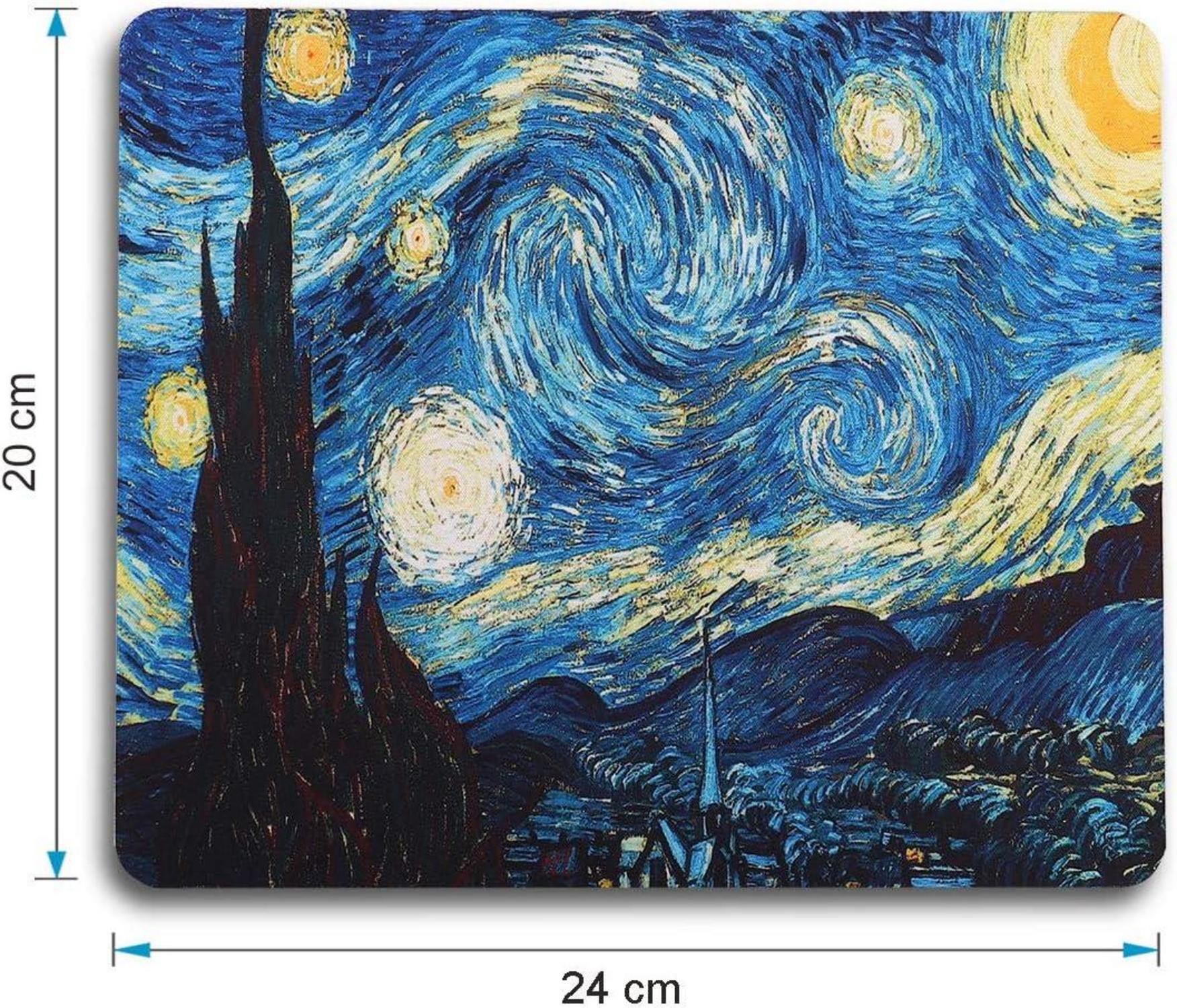 Kleines Waschbares Mauspad mit Van Gogh Motiv 24 x 20 cm