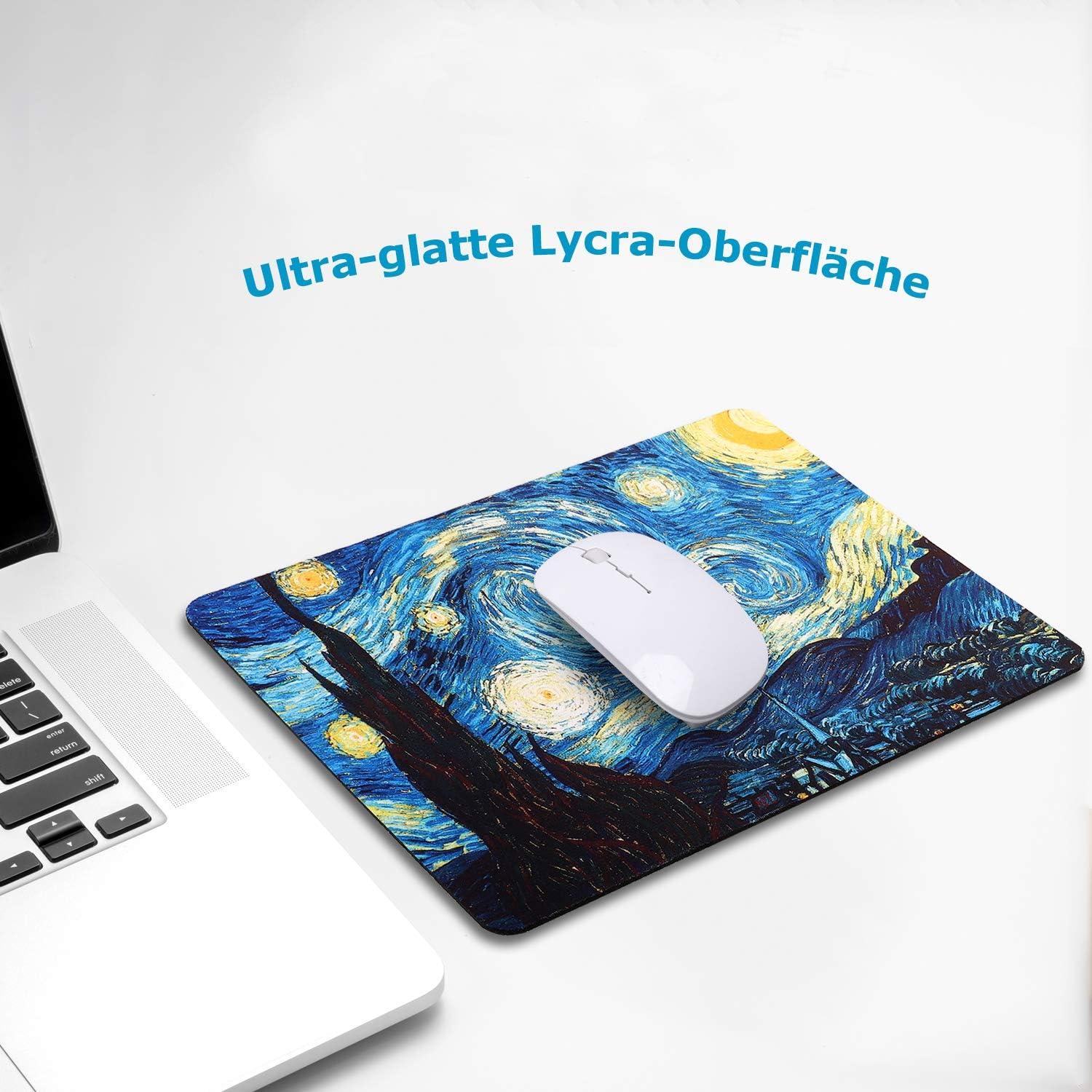 Kleines Mousepad mit Van Gogh Motiv 24 x 20 cm, abwaschbar, rutschfest
