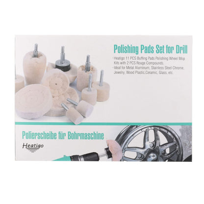 Polieraufsatz Akkuschrauber Bohrmaschine Metall-Aluminium Buffing Kit