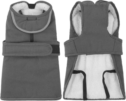 Kuoser Winter Hundemantel Warme Fleecejacke Reflektierend