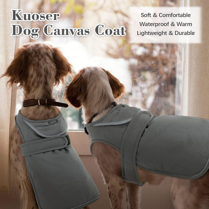 Leinwand Hund Wintermantel Warme Fleecejacke Reflektierend