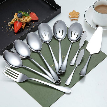 Kyraton Edelstahl Servierset 10-teilig für Hochzeit