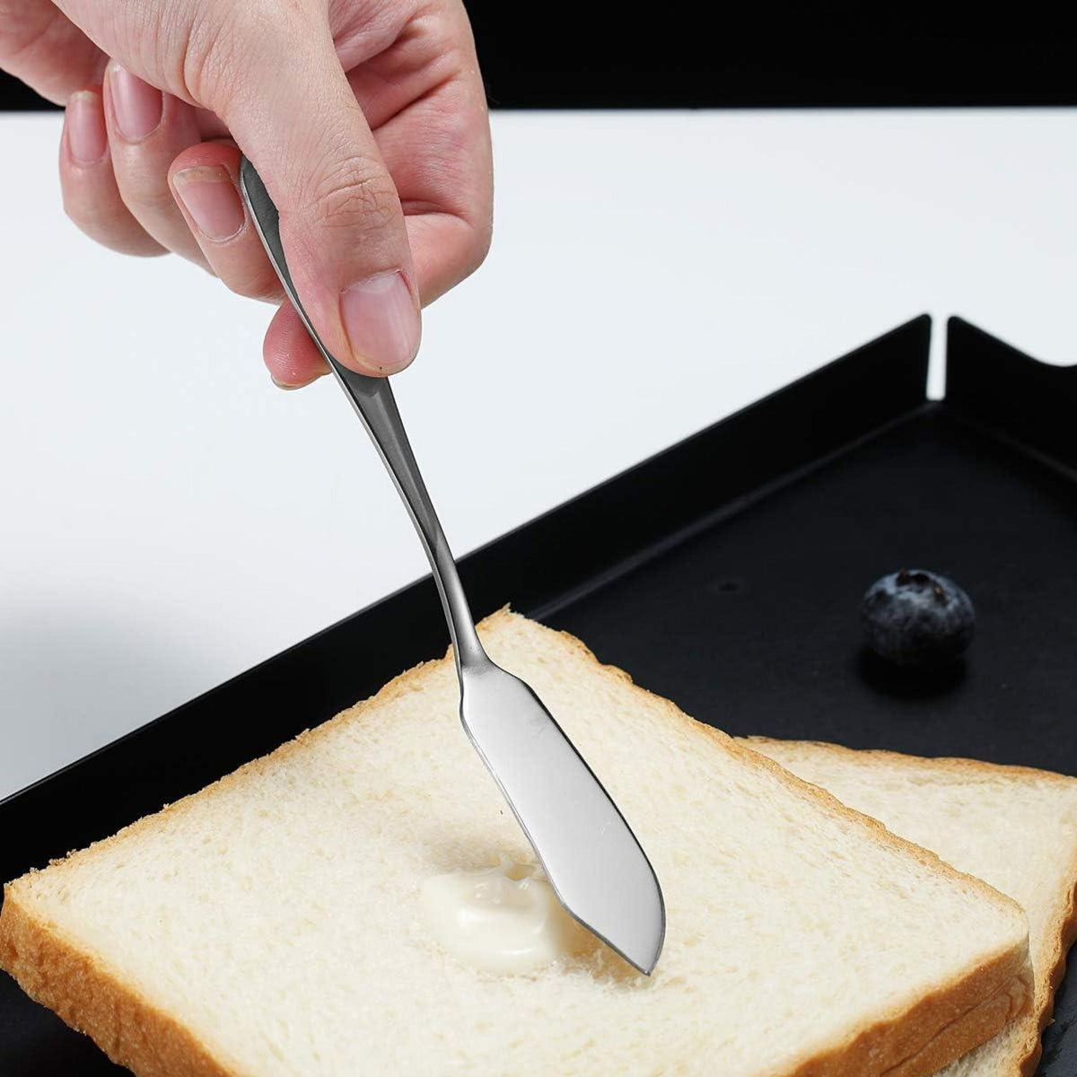 Kyraton Servierset Edelstahl 10-teilig Spiegelpolitur Ergonomischer Griff