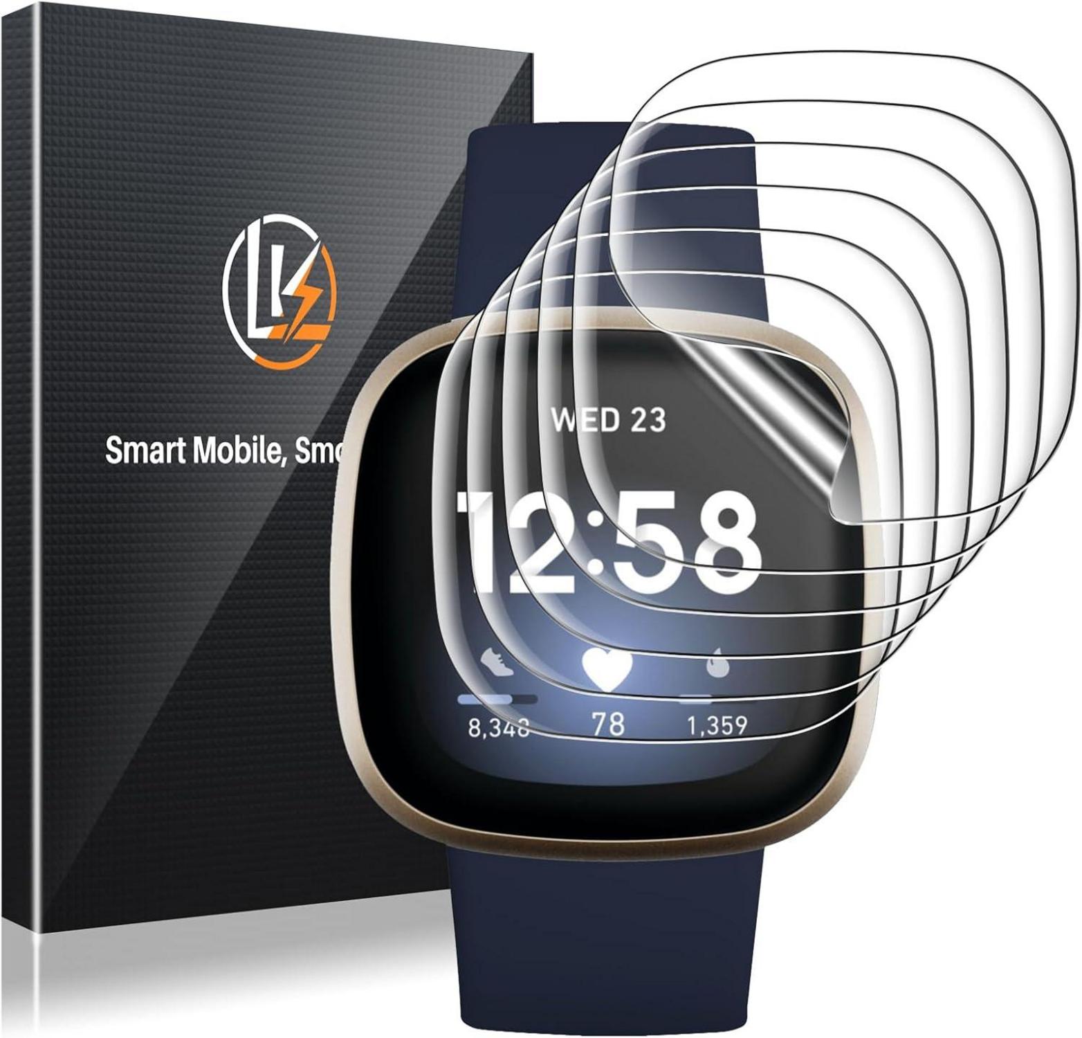6er Pack Displayschutzfolie für Fitbit Versa 3 / Fitbit Sense