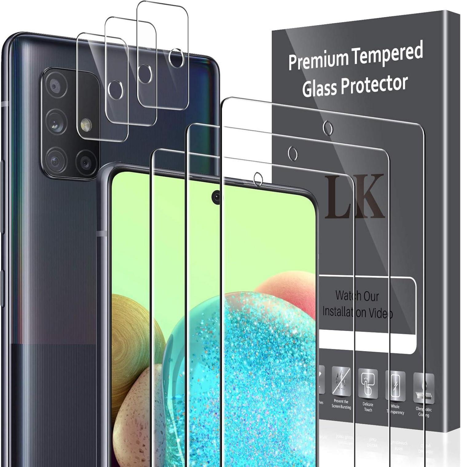 Schutzfolie und Kamera Glas Samsung Galaxy A71, 9H Härte, HD Display