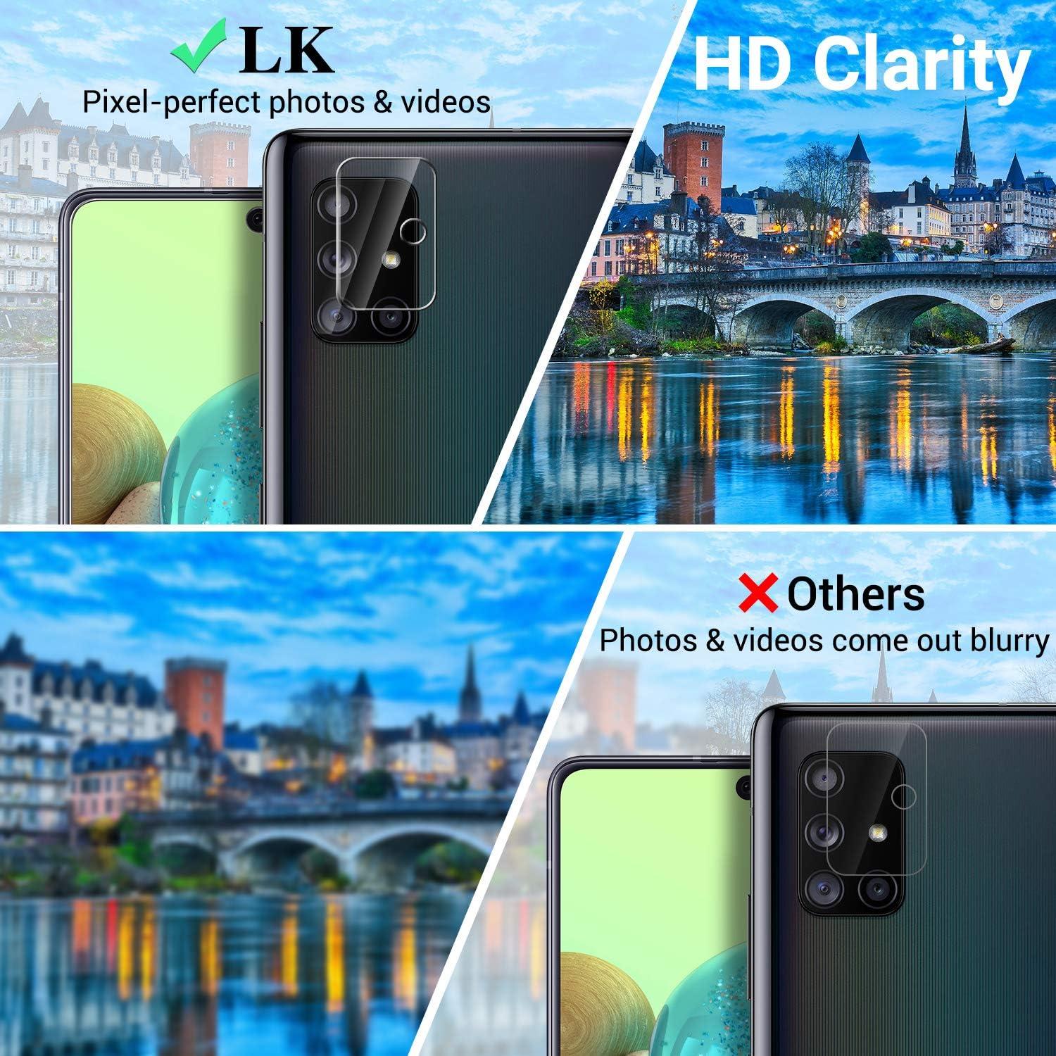 Displayschutzfolie und Kameraschutz für Samsung Galaxy A71 9H Glas 6