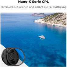 77mm Polfilter CPL Filter mit Objektivdeckel und