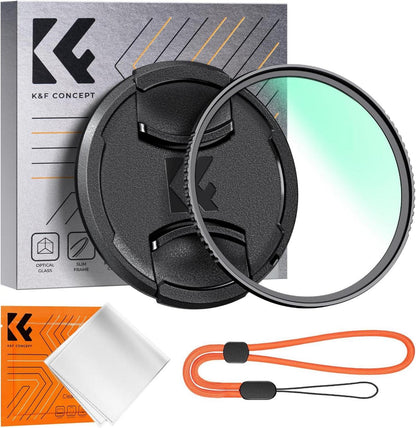 67mm UV Filter mit Objektivdeckel und Reinigungstuch - 18 Schichten
