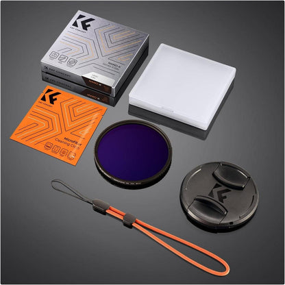 K&F Concept 55mm Polfilter CPL Filter mit Objektivdeckel und Reinigungstücher