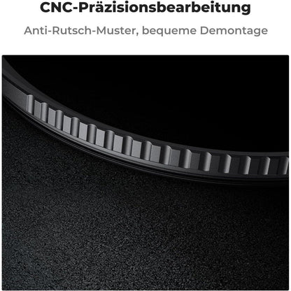 55mm UV Filter mit Objektivdeckel, Reinigungstuch und
