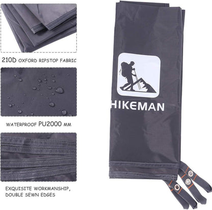 HIKEMAN Zeltplane Camping Mehrzweck Wasserdichtes Zeltunterlage Tarp 210x210cm