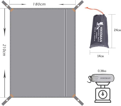 HIKEMAN Zeltplane Wasserdichtes Camping Tarp - Mehrzweck