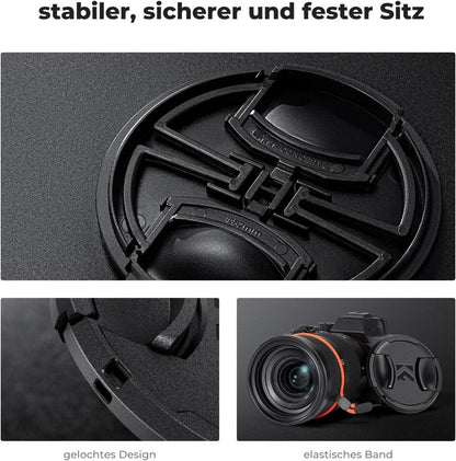 58mm Variabler ND Filter ND2-400 für Kameraobjektiv mit Objektivdeckel
