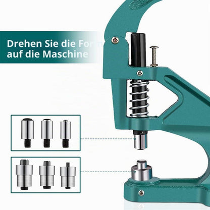 Ösenpresse Set mit Matrizen & Ösen für Lederhandwerk