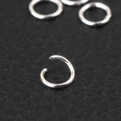 1200x Silber Spaltringe Schmuck DIY Edelstahl Kettenringe Box