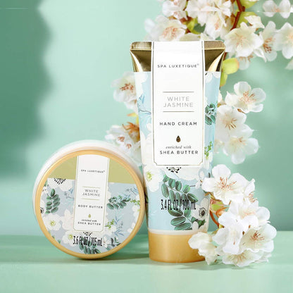 Luxuriöses 15-teiliges Spa Geschenkset mit Jasmin & Handtasche