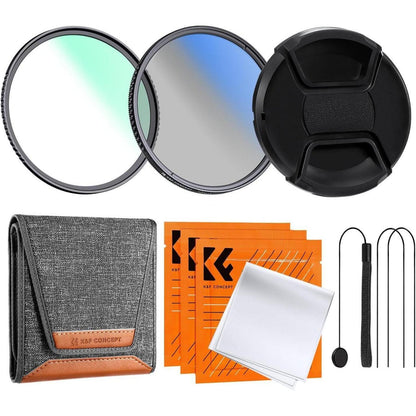 Filterset 72mm: UV, CPL & Objektivdeckel mit Tasche