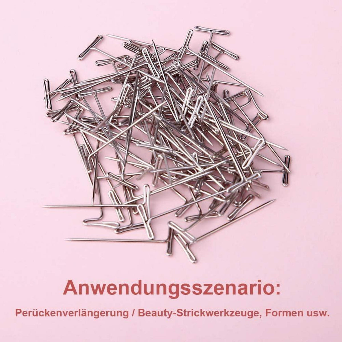 100 Stücke T-Nadeln Set 27mm T-Form Polsterung Aufbewahrungsbox