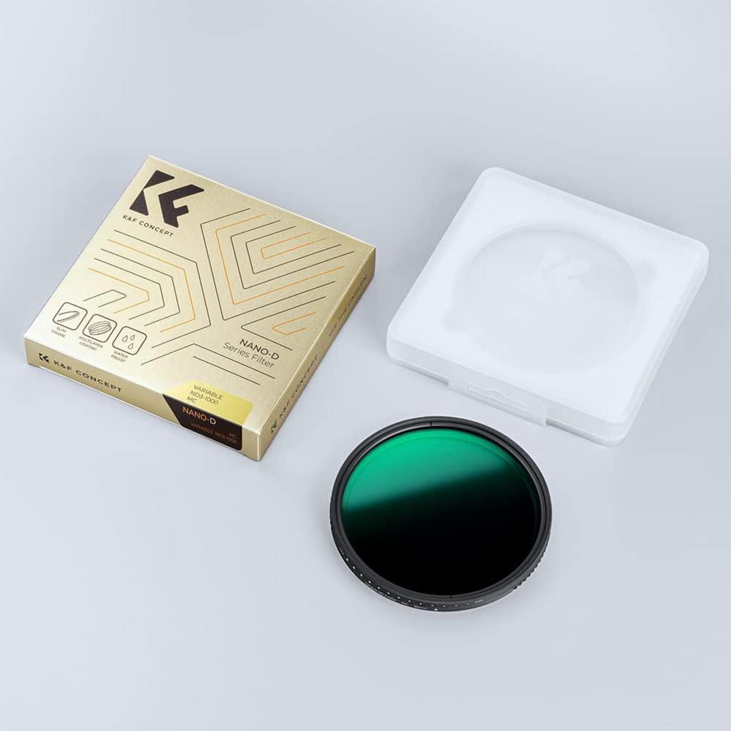 Variabler ND Filter ND3-ND1000 Graufilter 67mm Nano-Beschichtung