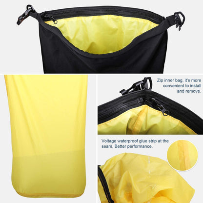 Multifunktionale Motorradtasche 20L Schwarz wasserdicht