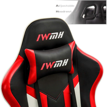 Ergonomischer Gaming Stuhl mit Fußstütze und verstellbarer