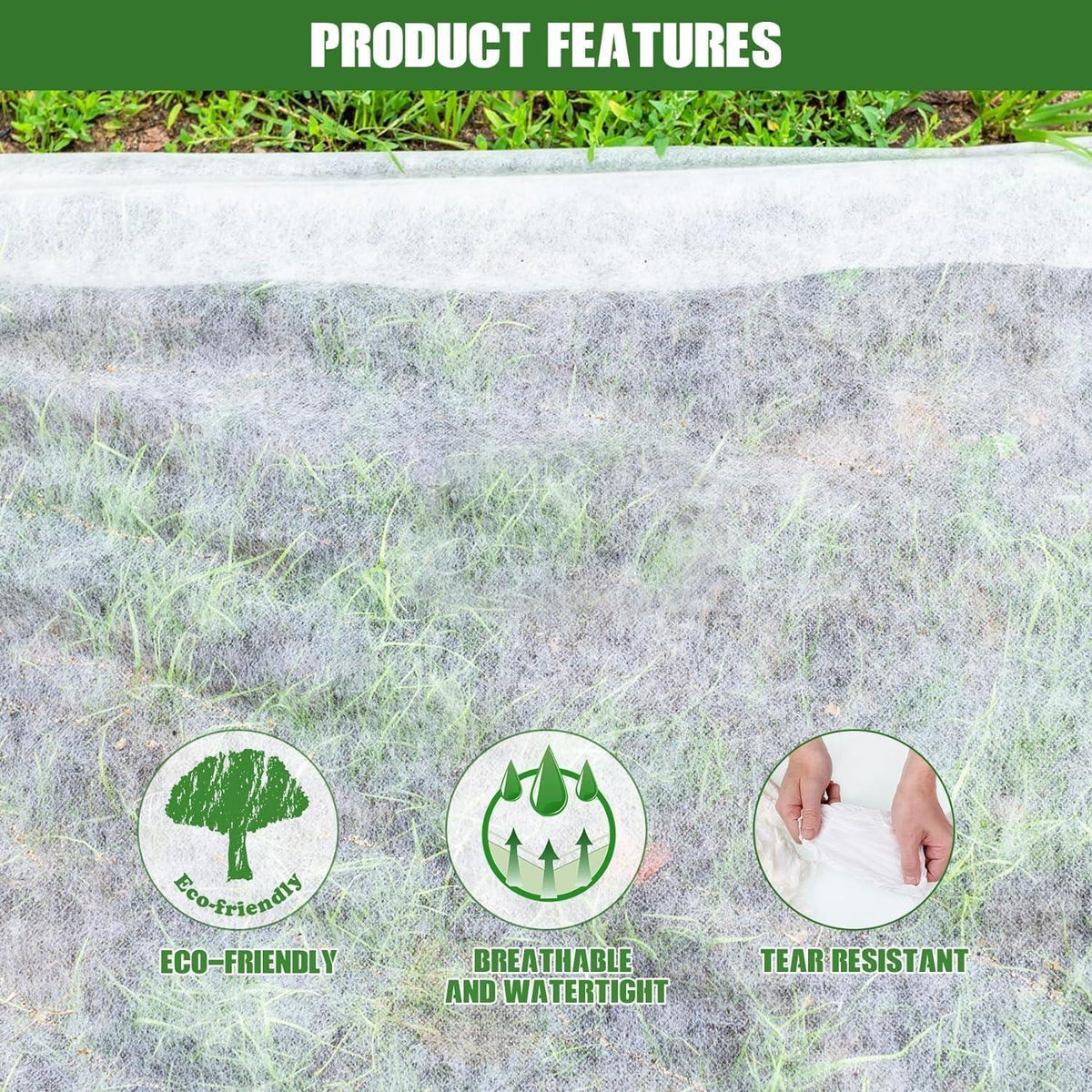 Wintervlies 2 x 10M 30g/m² Schutzvlies Gartenvlies Frostschutz