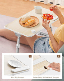 SAIJI Betttisch höhenverstellbar Lapdesk für Sofa Couch