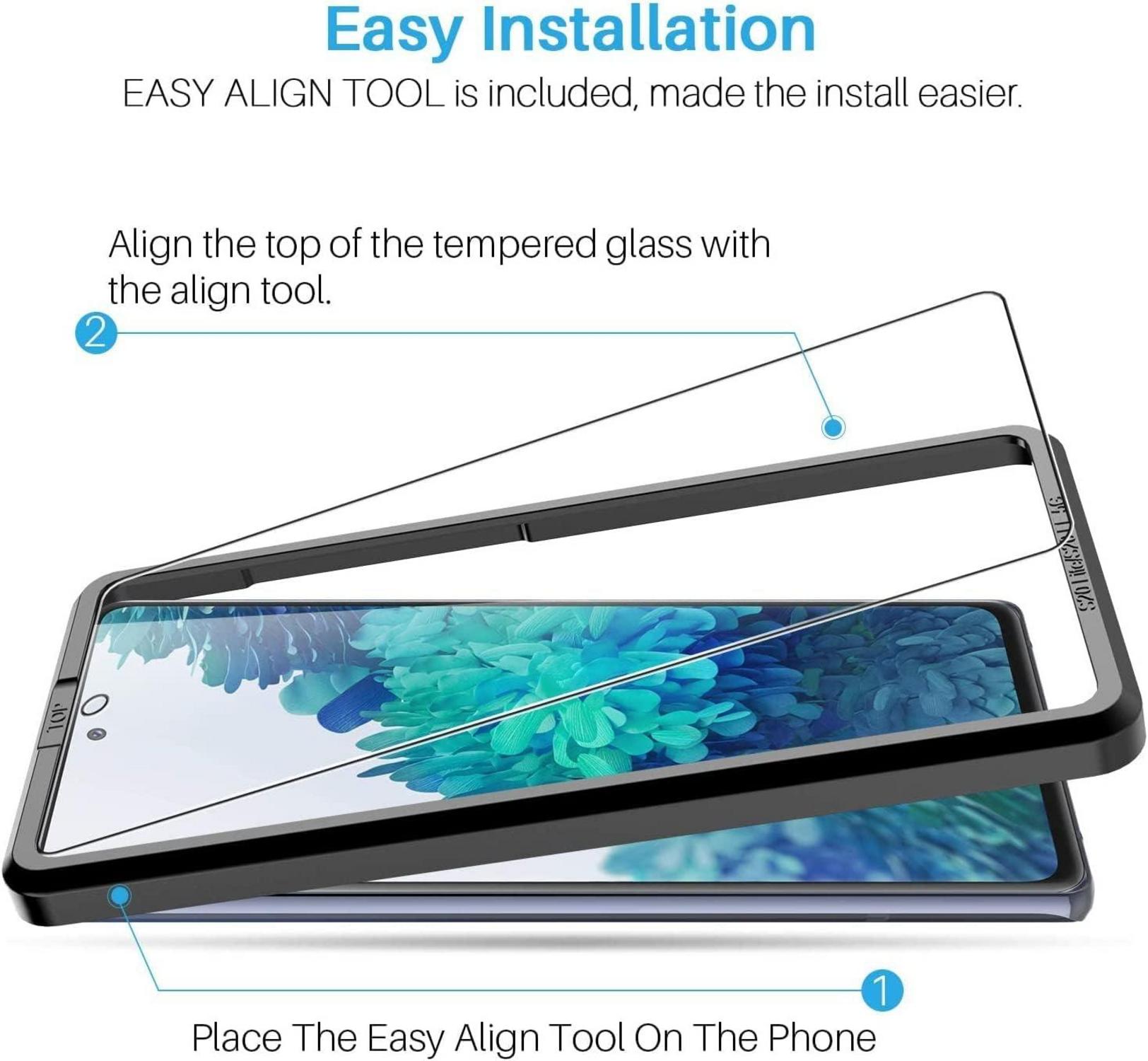 LK 6 Stück Samsung Galaxy S20 FE Panzerglas Displayschutzfolie