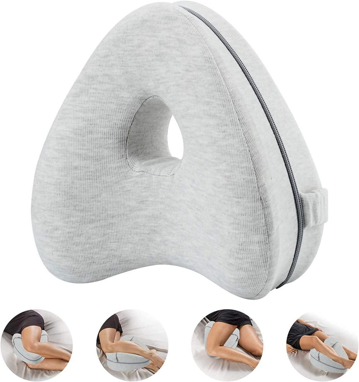 Ergonomisches Memory Foam Kniekissen für Seitenschläfer mit