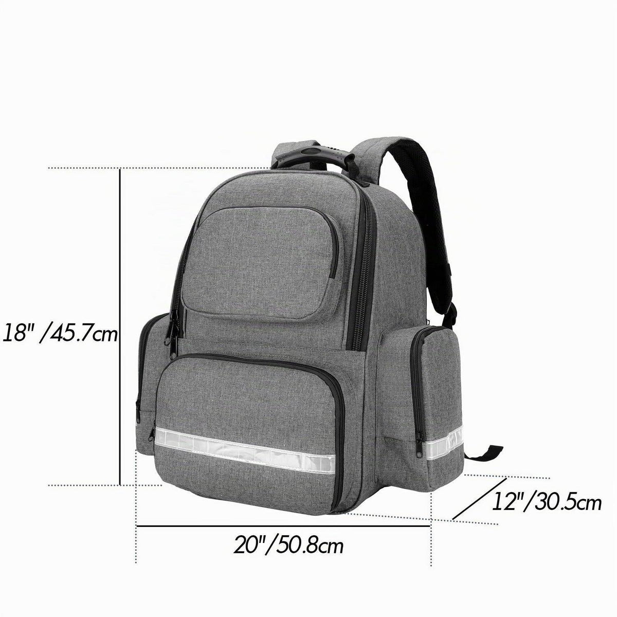 Notfallrucksack Grau für Erste Hilfe & Outdoor