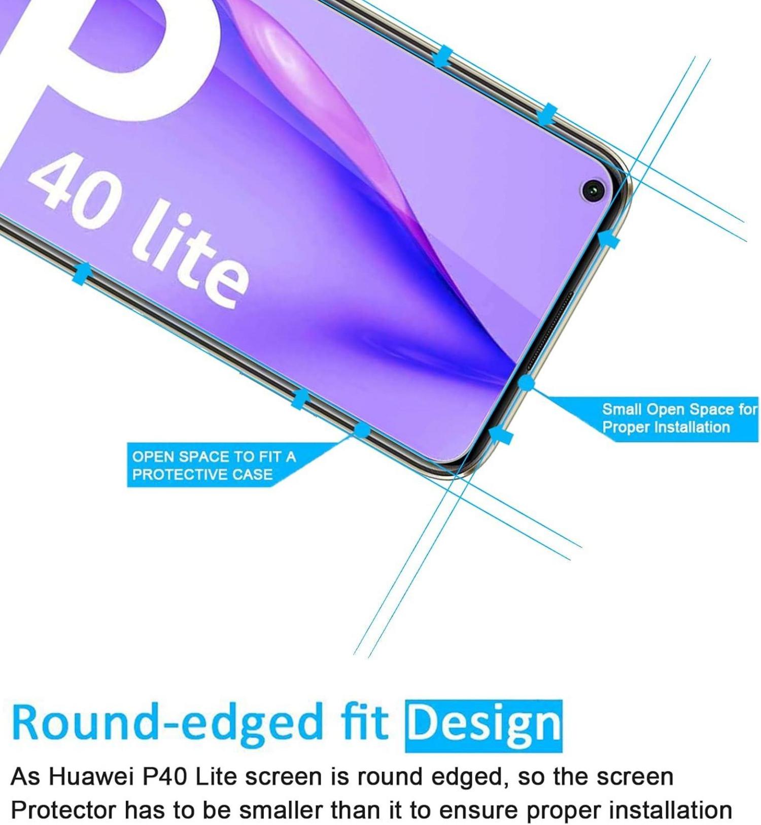 Panzer Schutzglas Huawei P40 Lite 4G 2er Set 9H Härte 0.33mm Klar