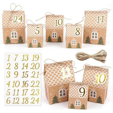 Adventskalender Häuser DIY zum Befüllen, 24 Boxen 3