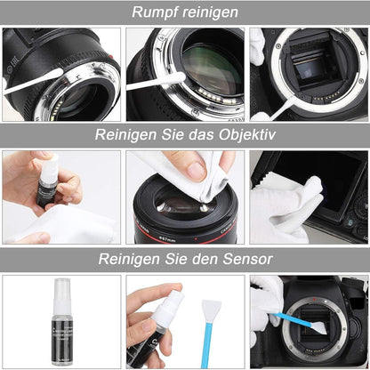 18-in-1 Kamera Reinigungsset für DSLR Objektive Handys