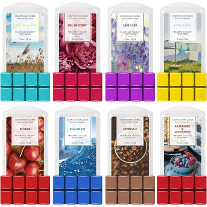 Duftwachs Sojawachs Würfel 8er Set Sea Breeze & Sommerdüfte