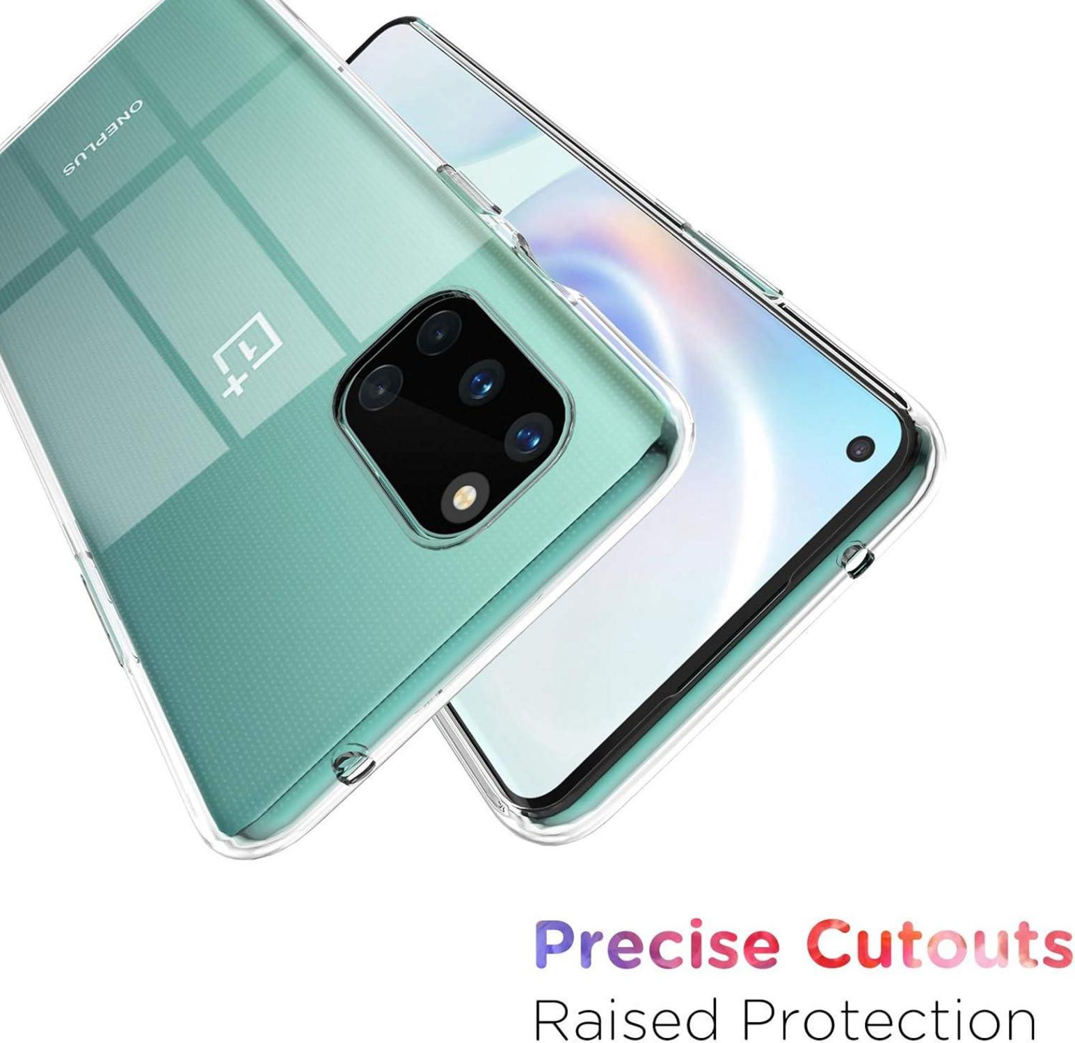 ORNARTO OnePlus 8T Handyhülle Transparent TPU Schutzhülle
