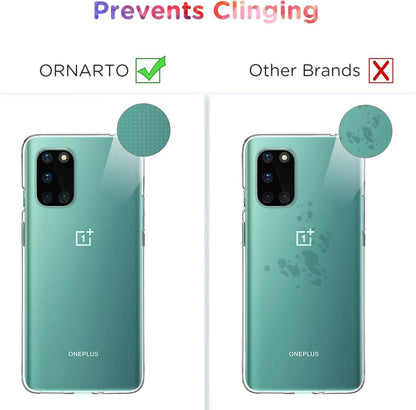ORNARTO Durchsichtige TPU Silikon Schutzhülle für OnePlus 8T