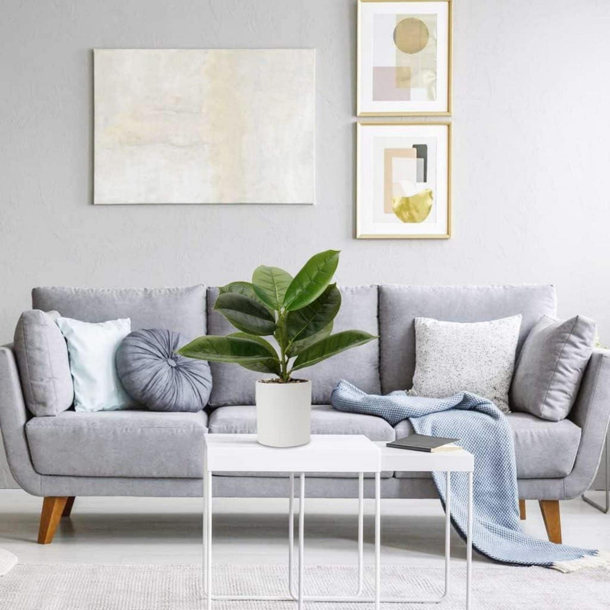Künstliche Monstera Pflanze im Topf, 31cm, Dekoration für Zuhause & Büro