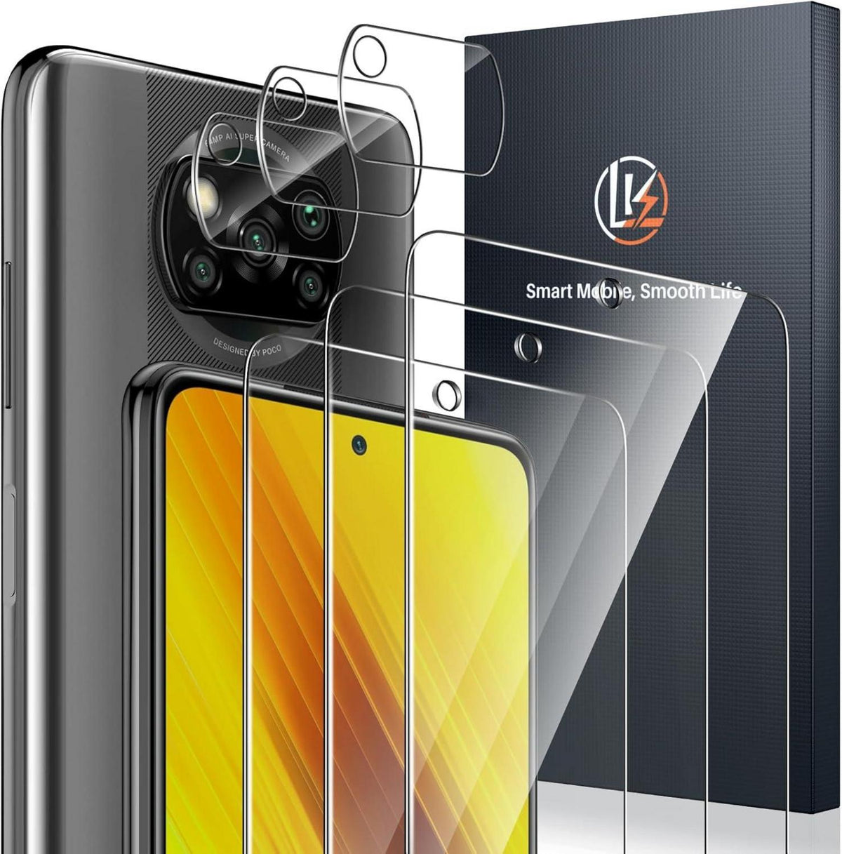 Schutzfolie Xiaomi Poco X3 NFC Pro 9H Glas Klar Display