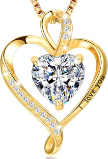 Herz Kette Damen Silber 925 Geburtsstein Halskette Geschenke