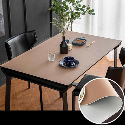 PU Tischdecke wasserdicht 90x180 cm Khaki Grau