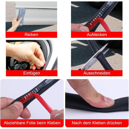 Universal Autotür Dichtung 12m - Tür- & Fensterdichtung Schwarz