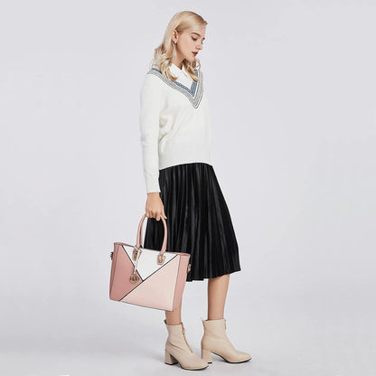 Miss Lulu Damen Handtasche V-Design Shopper Synthetic