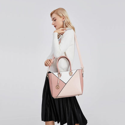 Miss Lulu Damen Handtasche V-Design Shopper Synthetic