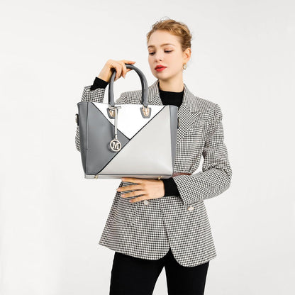 Miss Lulu Geometrische Handtasche Damen mit Ombre Farbe