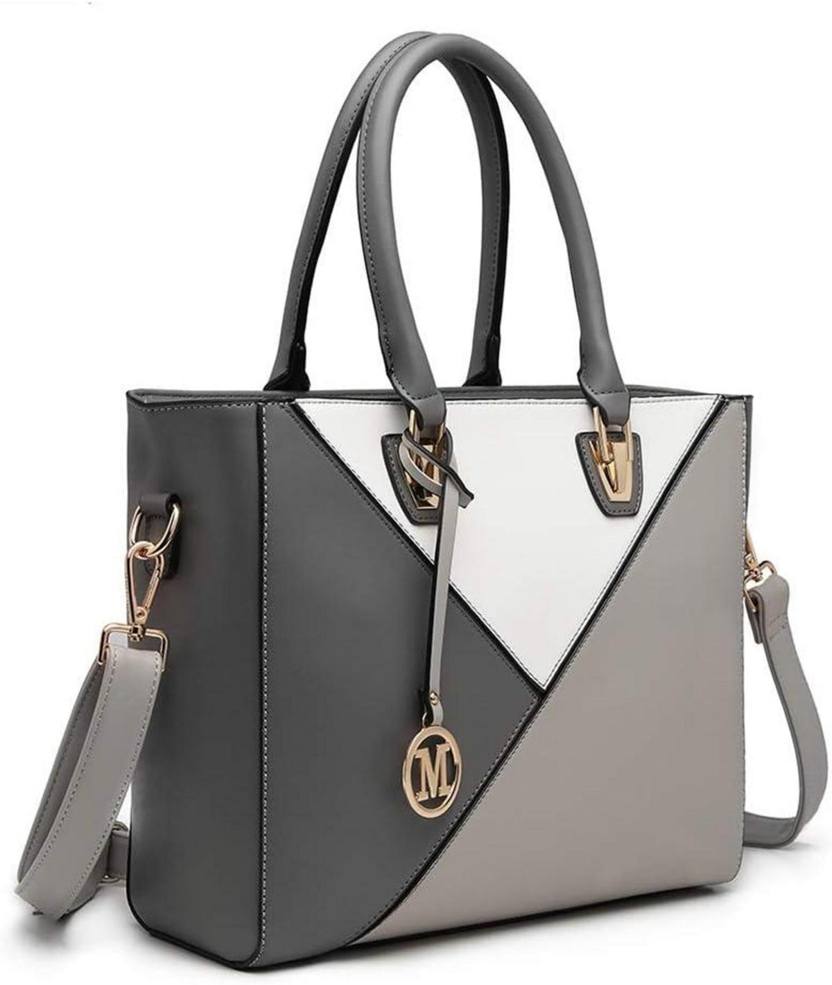 Miss Lulu Geometrische Handtasche Damen mit Ombre Farbe